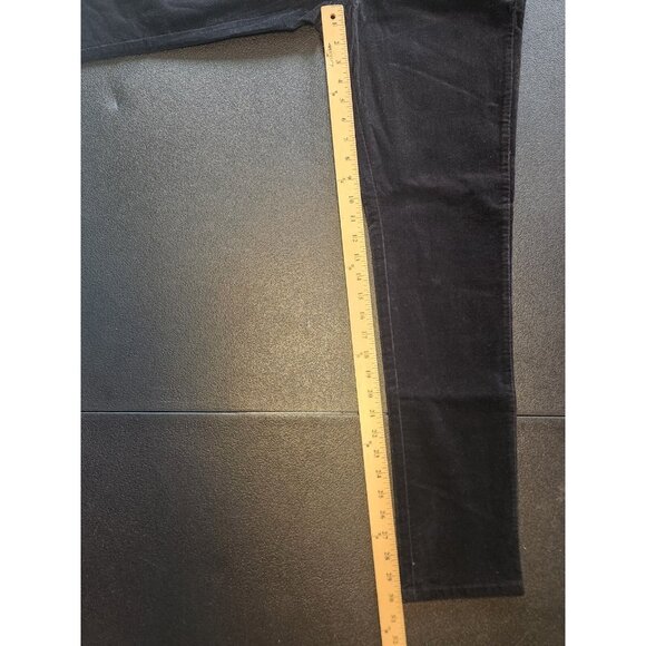 Michael Kors Velvet Corduroy Pants Black‎ Straight Leg Stretch Womens 6 NEW NWT - Picture 11 of 11